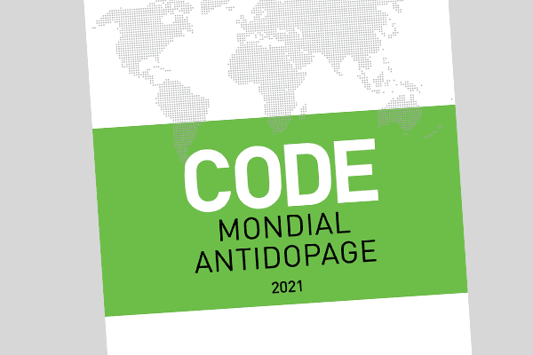 Entry into force of the new World Anti-Doping Code on January 1, 2021