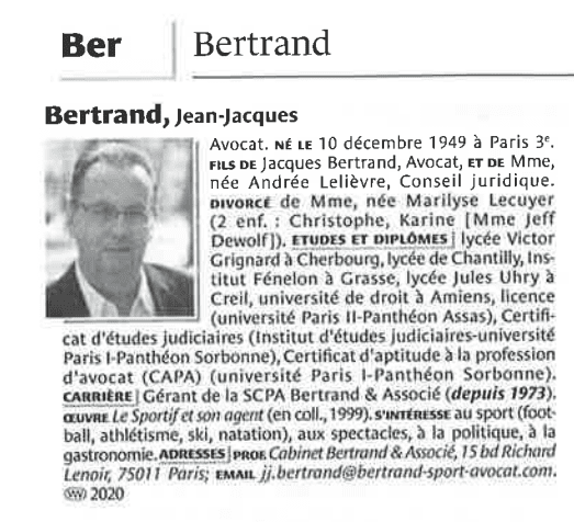 Maître Jean-Jacques Bertrand