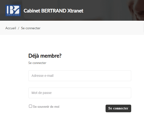 Portail Clients du Cabinet BERTRAND