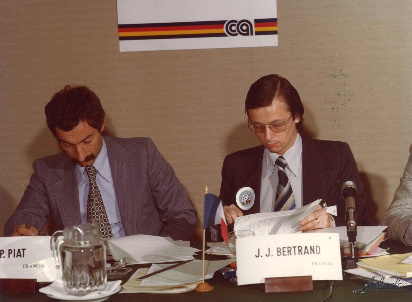 FifPro French delegation at the FifPro Congress in the 70s in Amsterdam